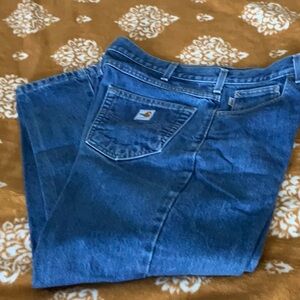 Carhartt FR  work Jeans Mens 35x30 Blue Denim. Relaxed Fit Flame Resistant‎